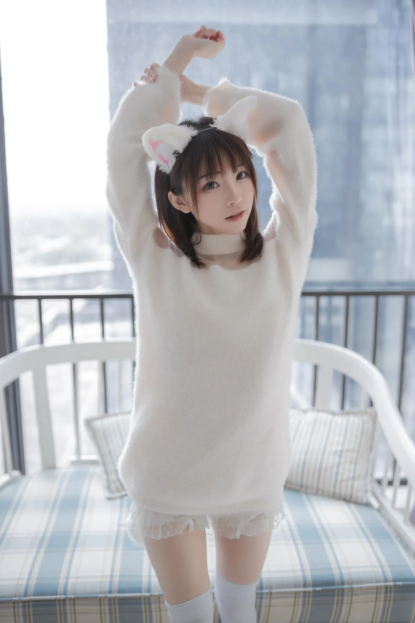 绮太郎_Kitaro – NO.28 -白喵女友 [41P]插图7